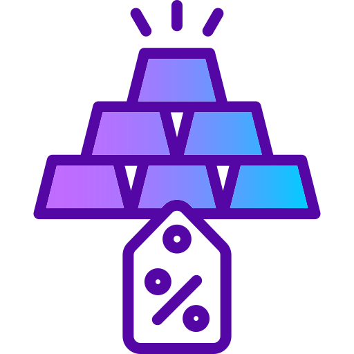 Gold price free icon Gold price free icon
