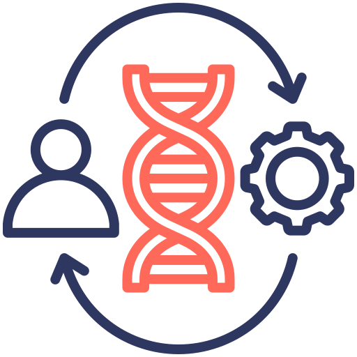 ingeniería genética icono gratis