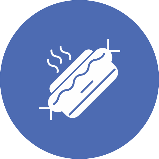 Hot dog free icon