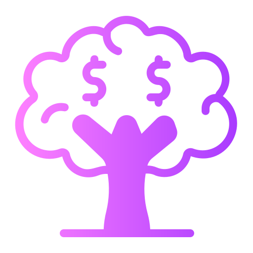 Árbol del dinero icono gratis