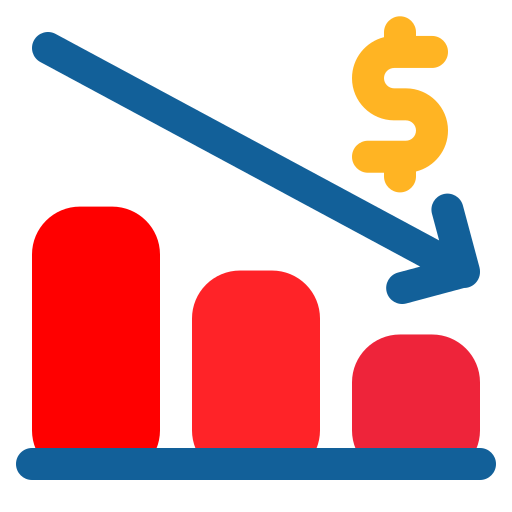 pérdida icono gratis