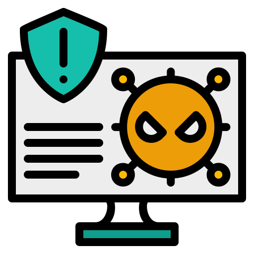 malware detectado icono gratis