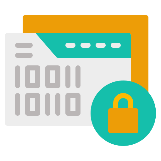 cifrado de datos icono gratis