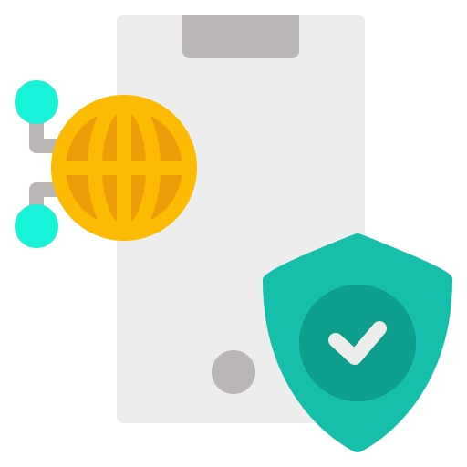protección móvil icono gratis