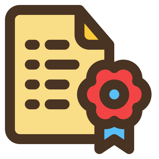 자격증 무료 아이콘