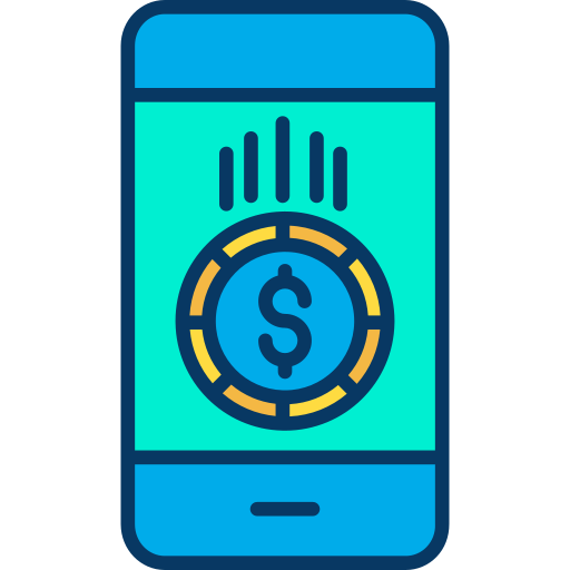 Banca online icono gratis