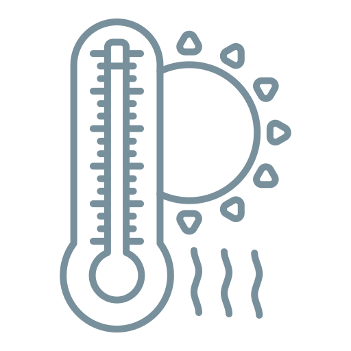 temperatura caliente icono gratis