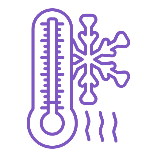 temperatura fría icono gratis