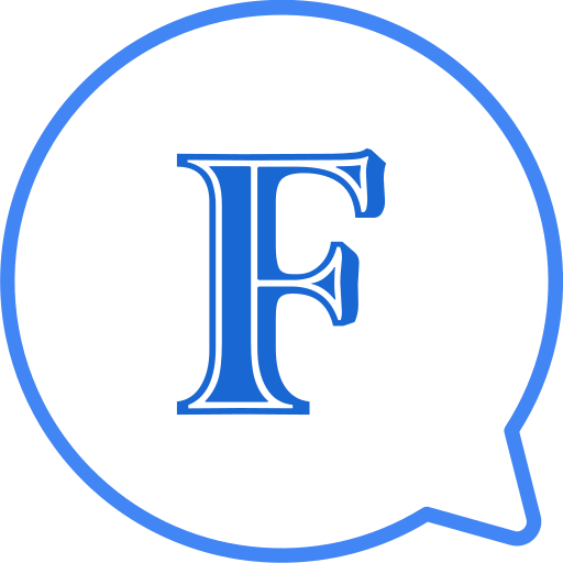 letra f icono gratis