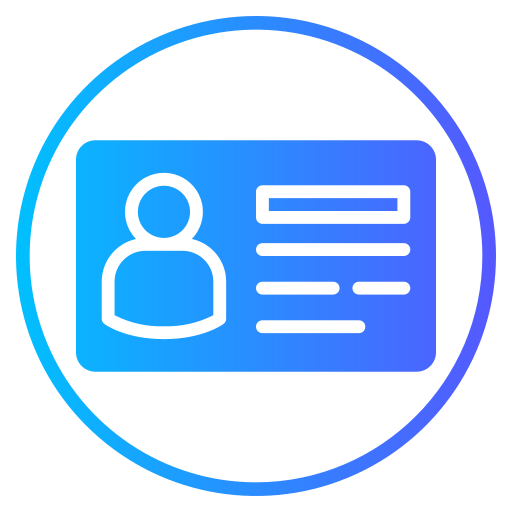 tarjeta de identificación icono gratis