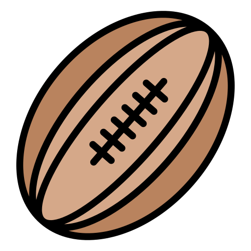 pelota de rugby icono gratis