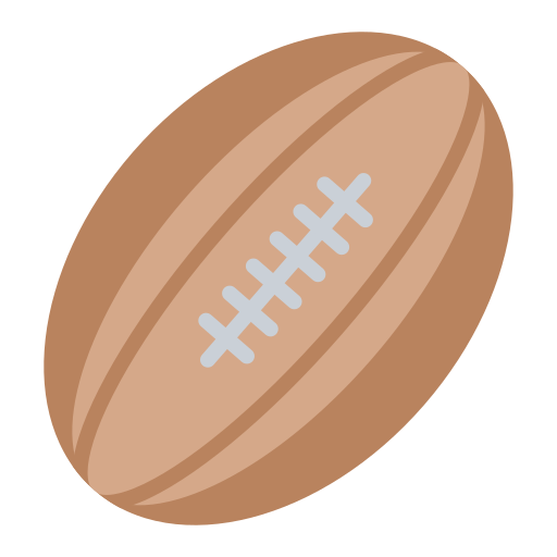 pelota de rugby icono gratis