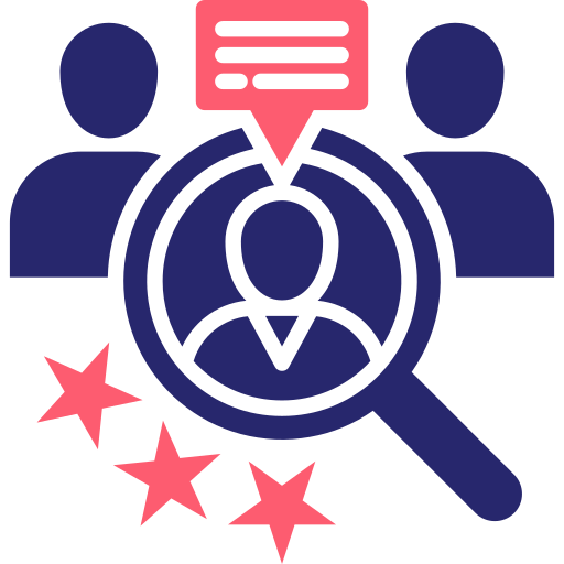 búsqueda de talento icono gratis