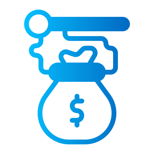 bolsa de dinero icono gratis