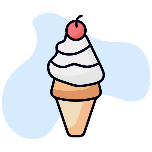 cucurucho de helado icono gratis