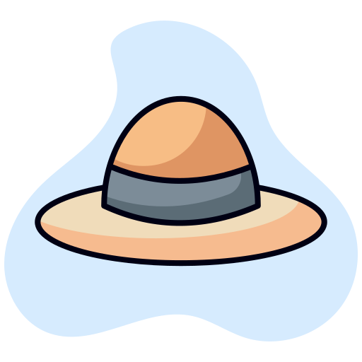 sombrero de verano icono gratis