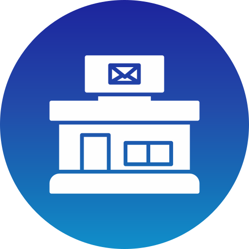 bureau de poste Icône gratuit