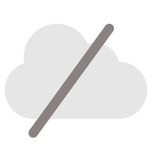 No cloud free icon
