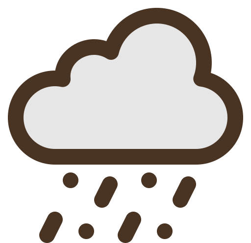 lluvioso icono gratis