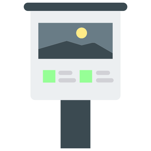 cartel de la ciudad icono gratis