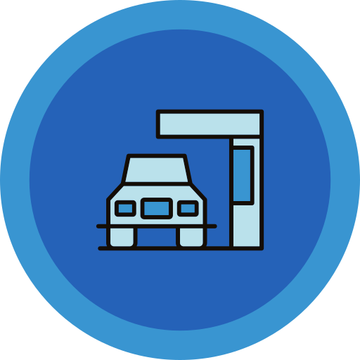 auto-servicio icono gratis