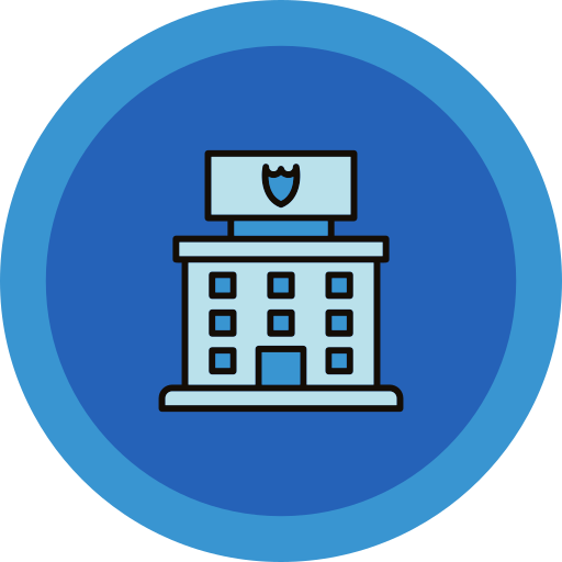 estación de policía icono gratis