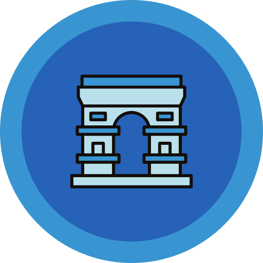 arco del triunfo icono gratis