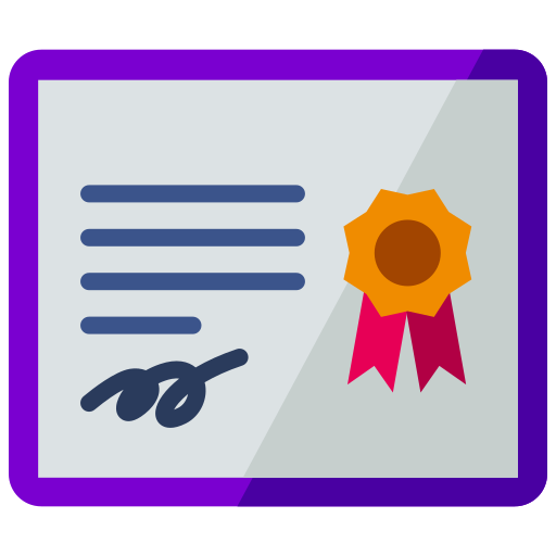 Сертификат бесплатно иконка