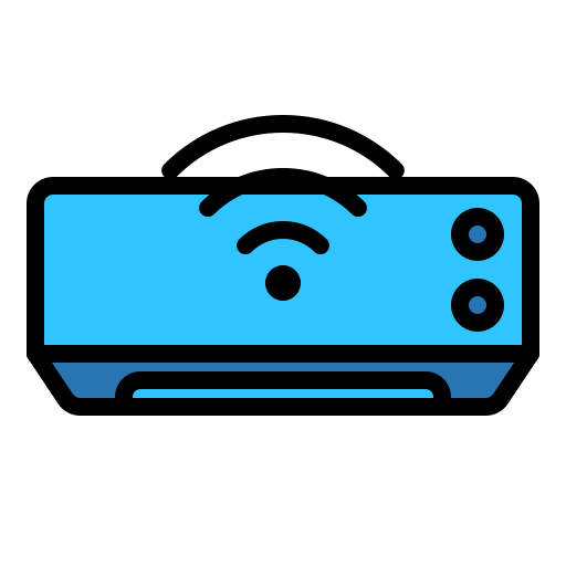 Smart air conditioning free icon