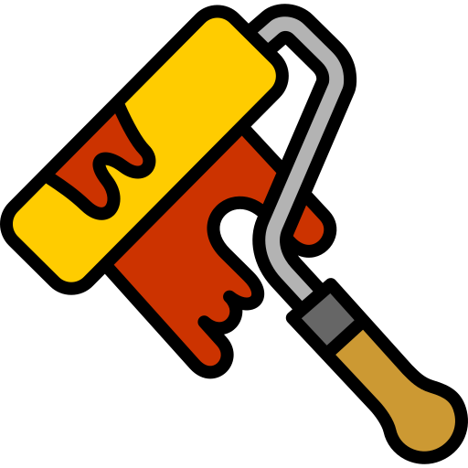 페인트 롤러 무료 아이콘