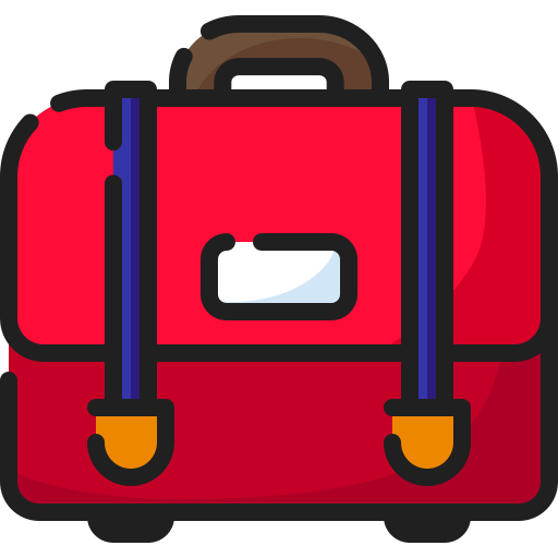 bolsa para la escuela icono gratis