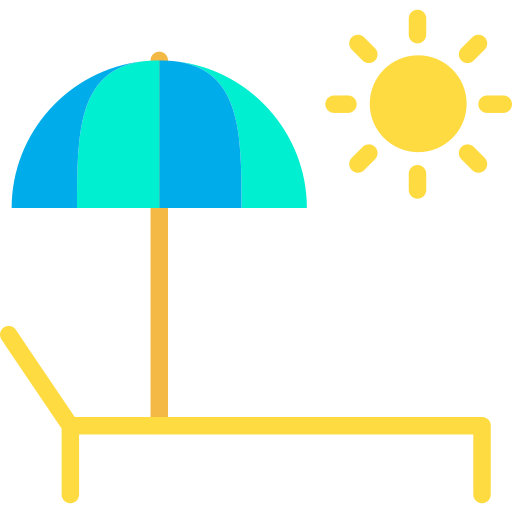 Cama solar icono gratis