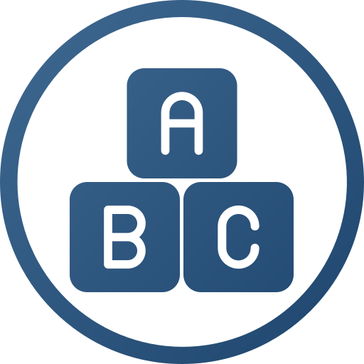 bloque abc icono gratis