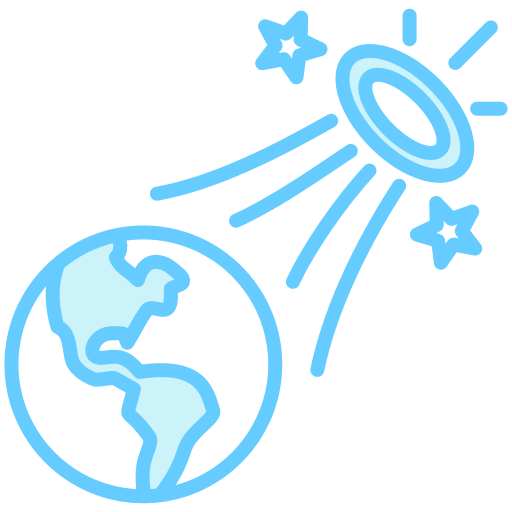 Cosmic radiation free icon Cosmic radiation free icon