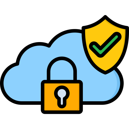 protección en la nube icono gratis