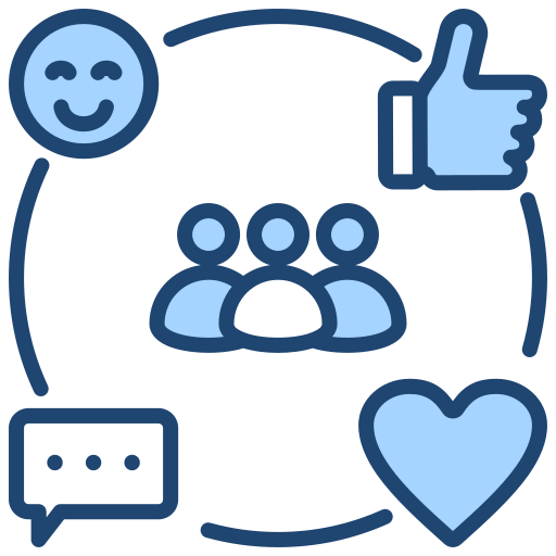 medios de comunicación social icono gratis