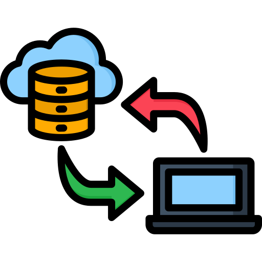 transferencia de datos icono gratis