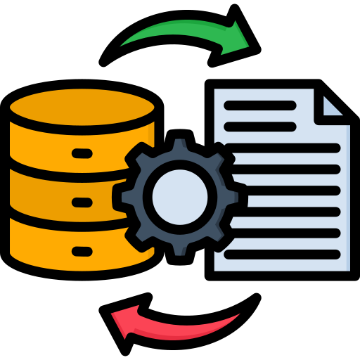 transformación de datos icono gratis