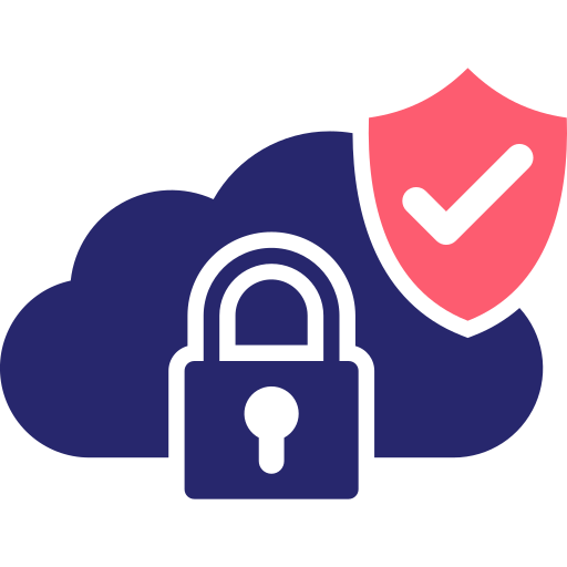 protección en la nube icono gratis