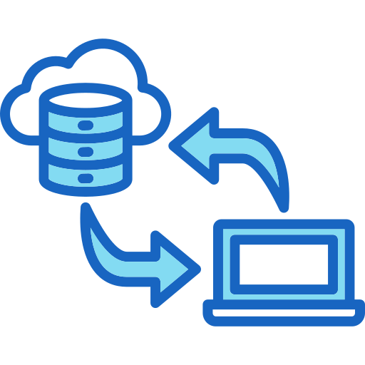 transferencia de datos icono gratis