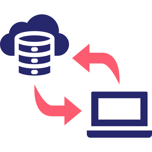 transferencia de datos icono gratis