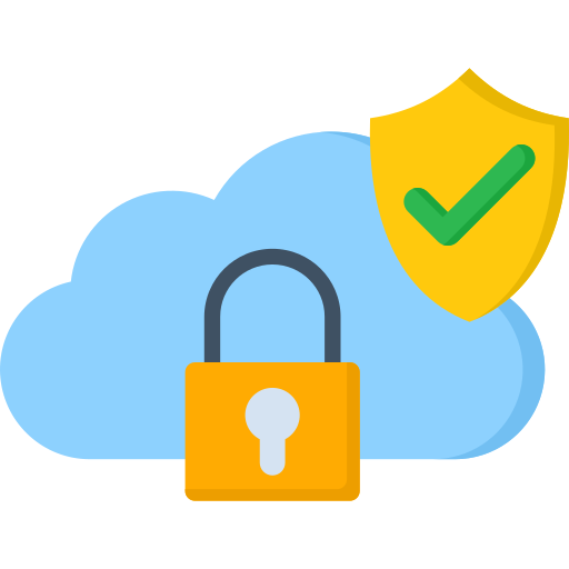 protección en la nube icono gratis