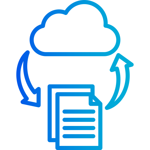 sincronización de datos icono gratis