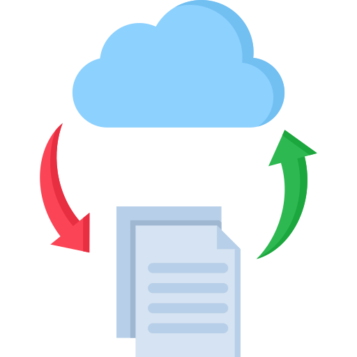 sincronización de datos icono gratis