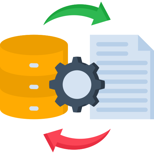 transformación de datos icono gratis