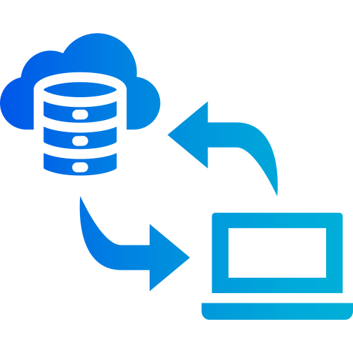 transferencia de datos icono gratis