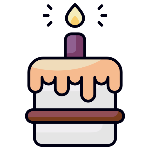 pastel de cumpleaños icono gratis