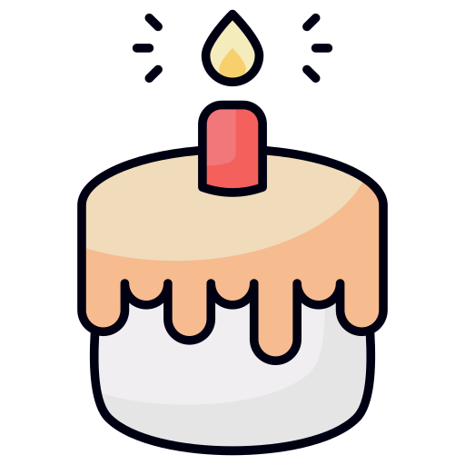 pastel de cumpleaños icono gratis