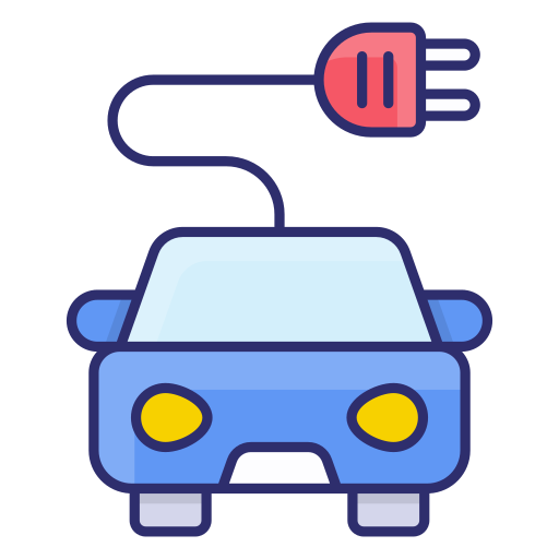 coche eléctrico icono gratis