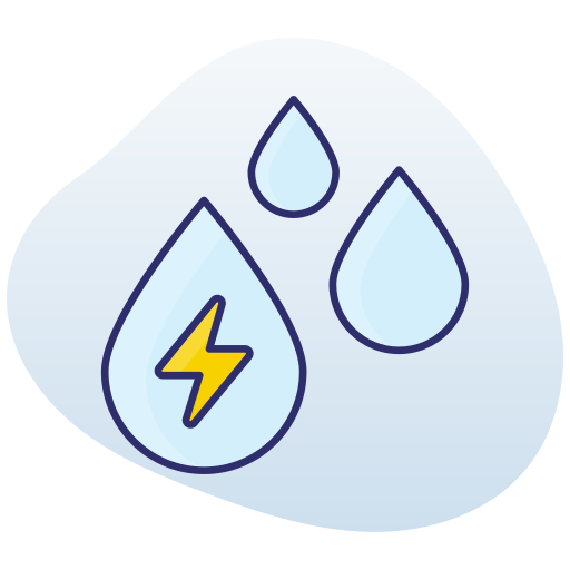 energía del agua icono gratis